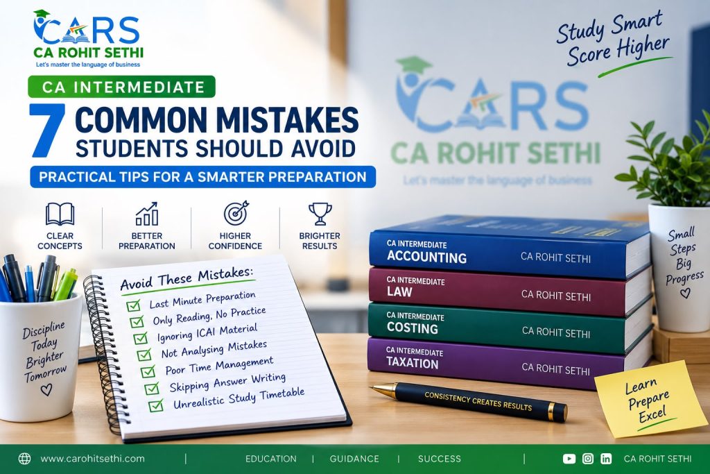 CA Intermediate preparation with practical tips, study plan and revision strategy