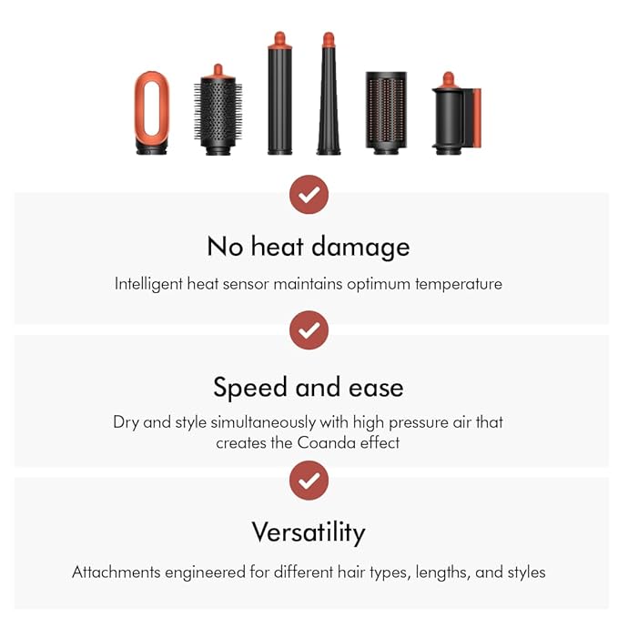 Hair Styling Tool – Multiple Attachments Hair styling tool with multiple attachments for drying, smoothing and styling