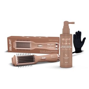 BBlunt hair straightening brush with instant smooth hair treatment