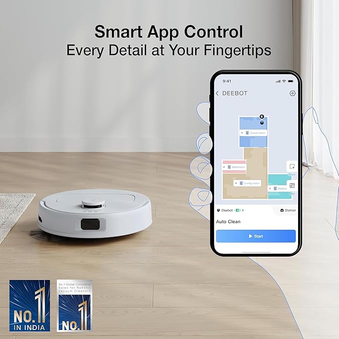 Smart App Controlled Robot Vacuum Cleaner Smart robot vacuum cleaner with app control for automated home cleaning
